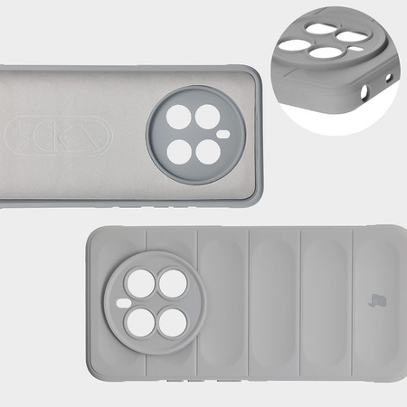 Pancerne etui Bizon Case Tur do Realme 12+, jasnoszare