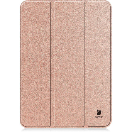 Etui Bizon Case Tab Croc do Apple iPad 10 10.9 2022, różowozłote