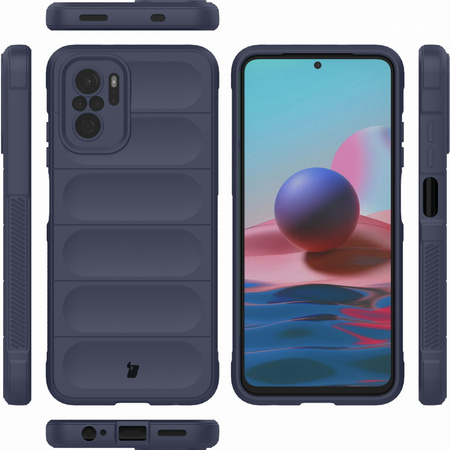 Pancerne etui Bizon Case Tur do Xiaomi Poco M5s / Xiaomi Redmi Note 10 / 10s, granatowe