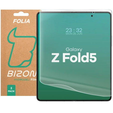 Folia hydrożelowa na środkowy ekran Bizon Glass Hydrogel Mid Duo do Galaxy Z Fold5, 2 sztuki