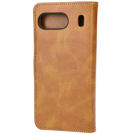 Etui z klapką Bizon Case Pocket do OnePlus Nord 4, brązowe