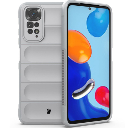 Pancerne etui Bizon Case Tur do Xiaomi Redmi Note 11 / 11S 4G, jasnoszare