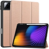 Etui z klapką Bizon Case Tab Lizard do Xiaomi Pad 7 / 7 Pro, różowozłote