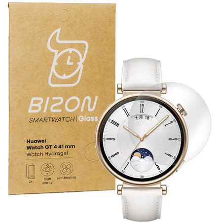 Folia hydrożelowa na ekran Bizon Glass Watch Hydrogel Duo do Huawei Watch GT 4 41 mm, 2 sztuki