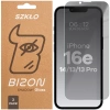 Prywatyzujące szkło hartowane Bizon Glass Clear Shadow Duo do iPhone 16e / 14 / 13 Pro / 13, przyciemniane, 2 sztuki