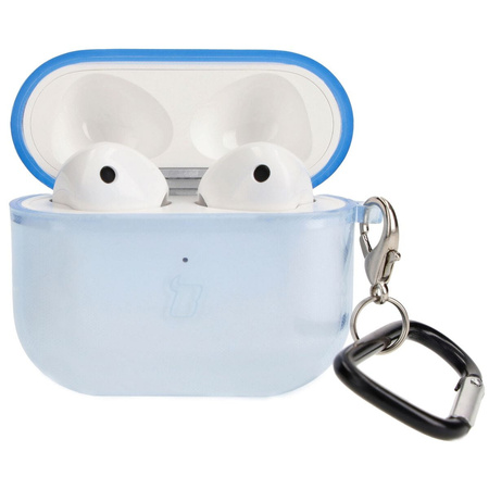 Etui Bizon Case Headphone Clear do Airpods 3, przezroczysto-niebieskie