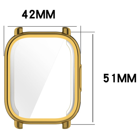 Etui Bizon Case Watch Felipe do Xiaomi Redmi Watch 5 Lite, złote