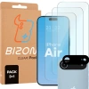 3x Szkło hartowane + szybka na aparat Bizon Glass Clear Pack do iPhone Air