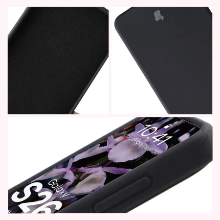 Silikonowe etui Bizon Soft Case do Galaxy S26, czarne