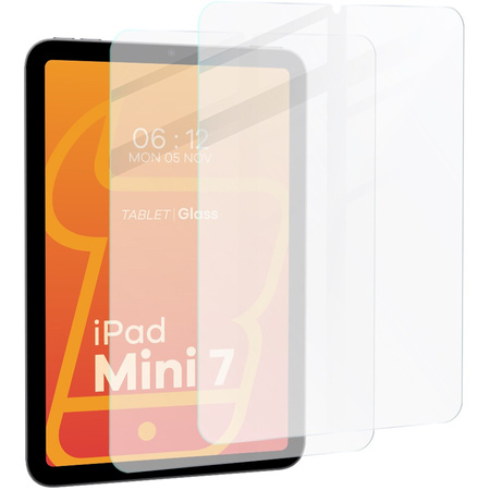 Szkło hartowane do tabletu Bizon Glass Tab Clear Duo do iPad Mini 7 gen. 2024 / iPad Mini 6 gen. 2021, 2 sztuki