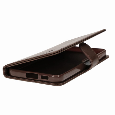 Etui Bizon Case Wallet do Samsung Galaxy S23 Plus, ciemnobrązowe