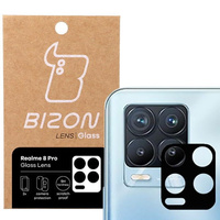Szkło na aparat Bizon Glass Silk Lens dla Realme 8 Pro, 2 sztuki