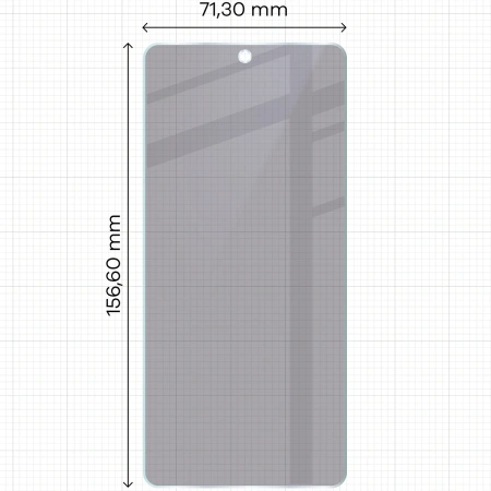 Prywatyzujące szkło hybrydowe Bizon Glass Mule Shadow do Xiaomi POCO F7 Ultra, matowe