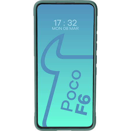 Pancerne etui Bizon Case Tur do Xiaomi Poco F6, ciemnozielone
