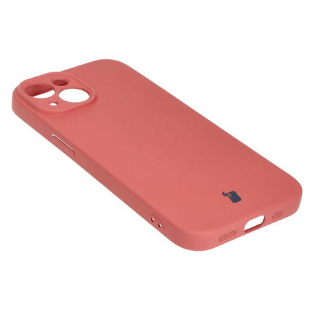 Etui Bizon Case Silicone do iPhone 15, brudny róż