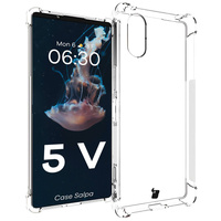 Elastyczne etui Bizon Case Salpa do Sony Xperia 5 V, przezroczyste