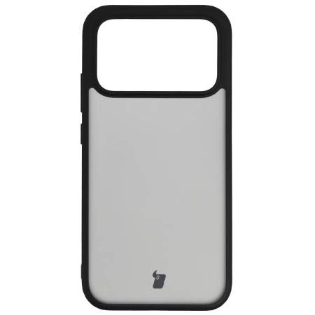 Etui Bizon Case Angelo do Xiaomi POCO F8 Pro, przydymione z czarną ramką
