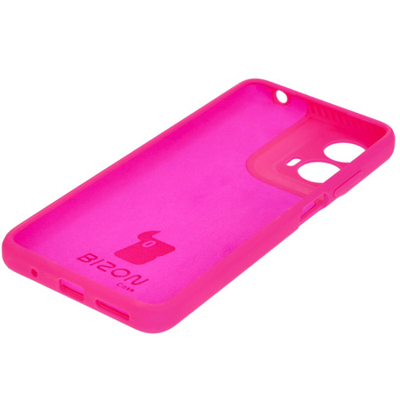 Silikonowe etui Bizon Soft Case do Motorola Moto G24 / G24 Power, neonowo-różowe