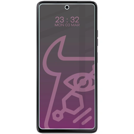 Prywatyzujące szkło hybrydowe Bizon Glass Mule Shadow do Motorola Moto G75 5G, matowe