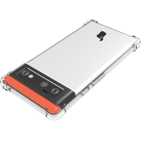 Etui + 2x szkło + obiektyw Bizon Case Clear Pack do Google Pixel 6, przezroczyste