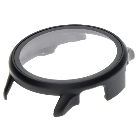 Etui ze szkłem do zegarka Bizon Case Watch Adamo do Garmin Vivoactive 6, czarne matowe