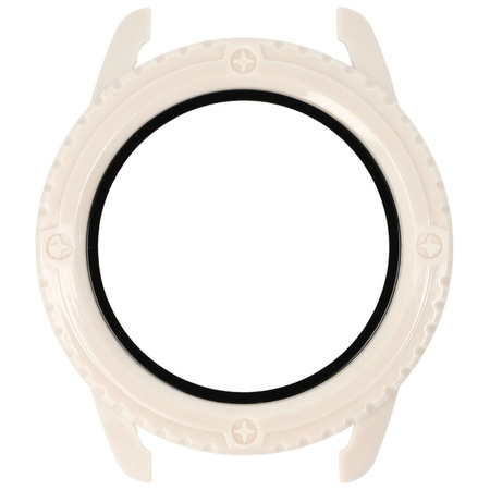 Etui Bizon Case Watch Adamo do Xiaomi Watch S3 47 mm, beżowe