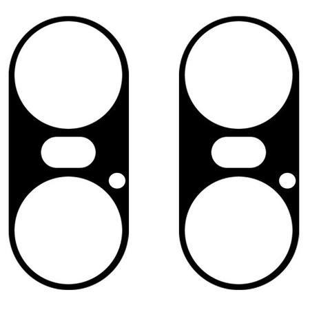 Szkło na aparat Bizon Glass Silk Lens do Sony Xperia 10 VI, 2 sztuki