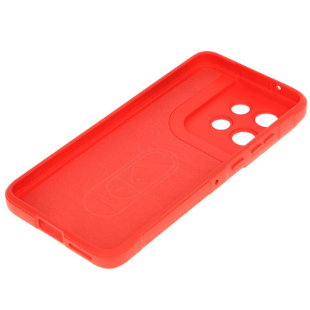 Pancerne etui Bizon Case Tur do Motorola Edge 50 Neo, czerwone