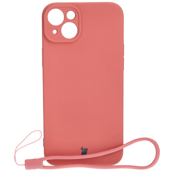 Etui Bizon Case Silicone do Apple iPhone 15 Plus, brudny róż