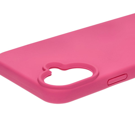 Silikonowe etui Bizon Soft Case do iPhone 16 Plus, fuksja