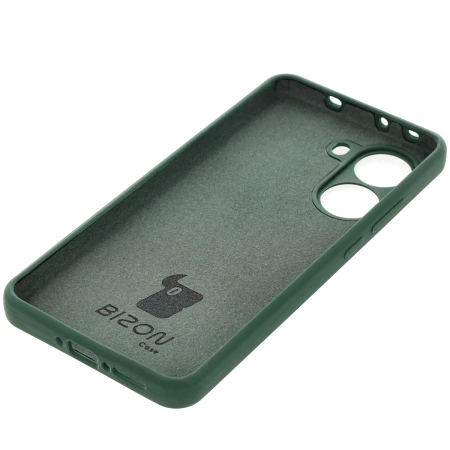 Silikonowe etui Bizon Soft Case do Xiaomi POCO X7 Pro, ciemnozielone