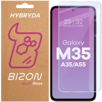Elastyczne szkło hybrydowe Bizon Glass Mule do Galaxy M35 5G / A35 5G / A55 5G