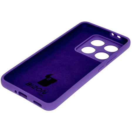 Silikonowe etui Bizon Soft Case do Xiaomi 14T Pro, fioletowe