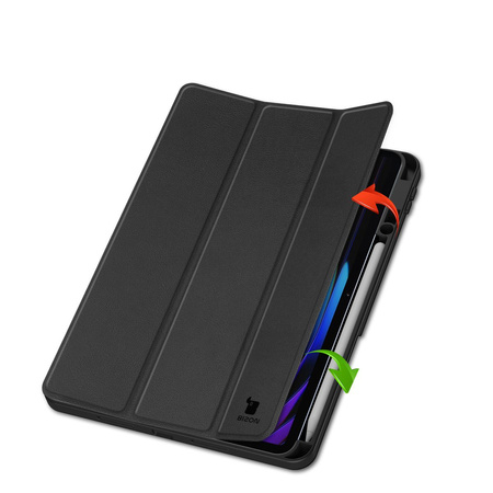 Etui z klapką Bizon Case Tab Lizard do Xiaomi Pad 7 / 7 Pro, czarne
