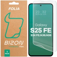 Folia hydrożelowa na ekran Bizon Glass Hydrogel Front Duo do Galaxy S25 FE/S24 FE/A37 5G/A36 5G/A56 5G, 2 sztuki