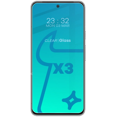 3x Szkło + szybka na aparat BIZON Clear 2 Pack do Pixel 8