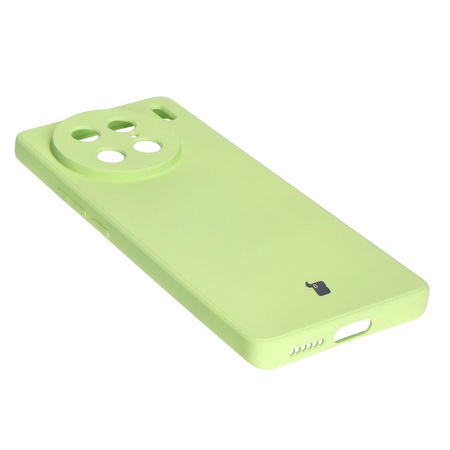 Etui Bizon Case Silicone Sq do VIVO X90 Pro, jasnozielone