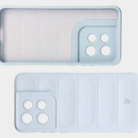 Pancerne etui Bizon Case Tur do Motorola Edge 50 Neo, jasnoniebieskie