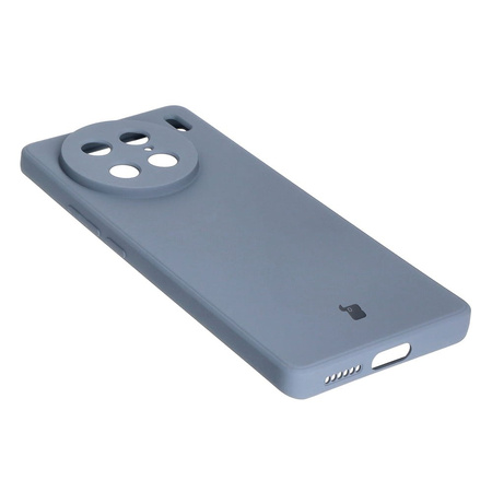 Etui Bizon Case Silicone Sq do VIVO X90 Pro, szare
