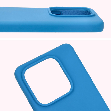 Silikonowe etui Bizon Soft Case do Xiaomi Redmi Note 14 5G, niebieskie