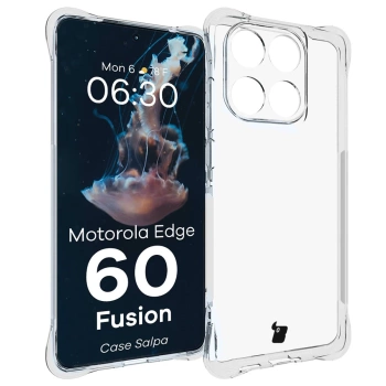 Elastyczne etui Bizon Case Salpa do Motorola Edge 60 / 60 Fusion, przezroczyste