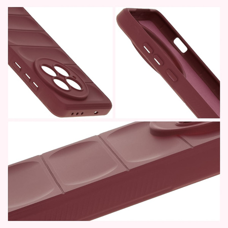 Pancerne etui Bizon Case Tur do OnePlus 13, burgundowe