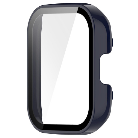 Etui Bizon Case+Glass Set do Xiaomi Redmi Watch 3, niebieskie