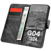 Etui z klapką Bizon Case Pocket do Motorola Moto G04 / G24, czarne