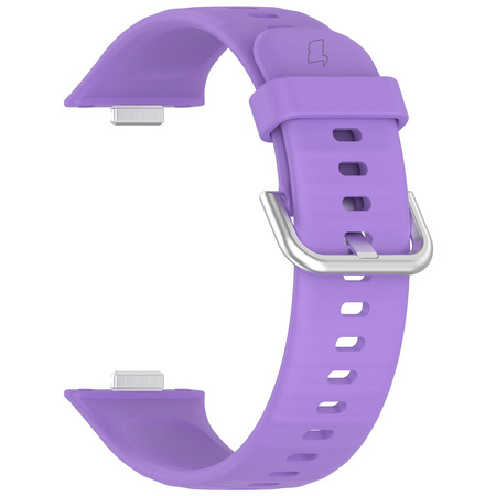 Pasek Bizon Strap Watch Silicone Pro SR do Huawei Watch Fit 3, fioletowy