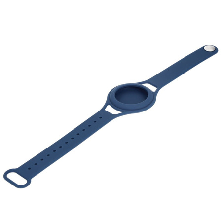 Etui Bizon Case Locator Child do Apple AirTag, niebieskie