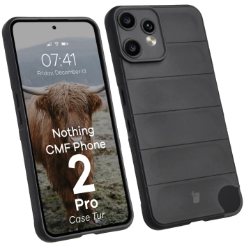 Pancerne etui Bizon Case Tur do Nothing CMF Phone 2 Pro, czarne