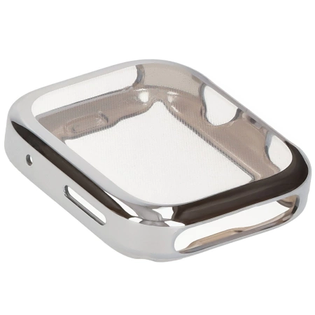 Etui z osłoną ekranu Bizon Case Watch Felipe do Huawei Watch Fit 4 Pro, srebrne