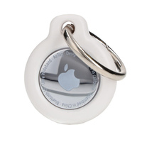 Etui Bizon Case Locator Keychain do Apple AirTag, białe