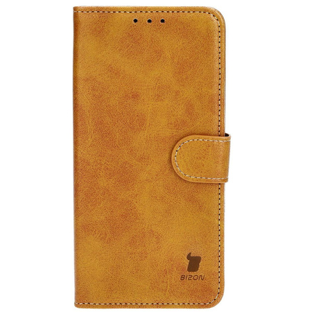 Etui z klapką Bizon Case Pocket do Galaxy S23 Plus, brązowe